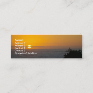 Visite Mini Carte de profil de coucher du soleil