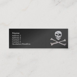 Visite Mini Carte de profil de crâne