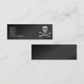 Visite Mini Carte de profil de crâne (Devant / Derrière)
