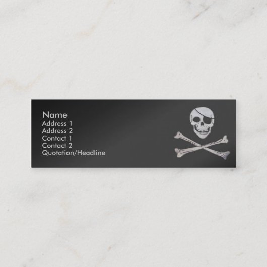 Visite Mini Carte de profil de crâne (Devant)