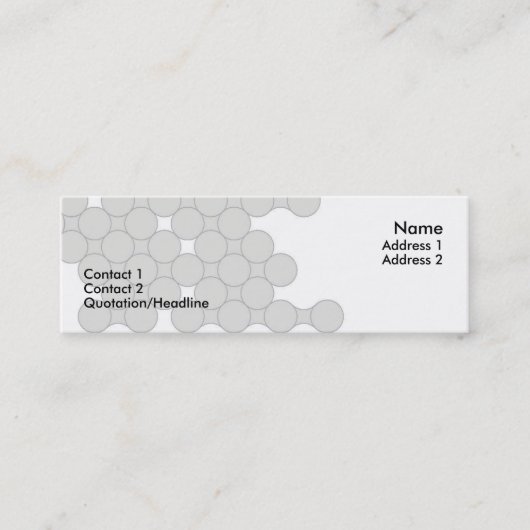 Visite Mini Carte de profil de dentiste (Devant)