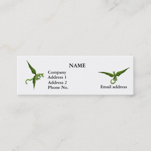 Visite Mini Carte de profil de dragons de vol (Devant)