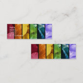 Visite Mini Carte de profil de fierté d'arc-en-ciel (Devant / Derrière)