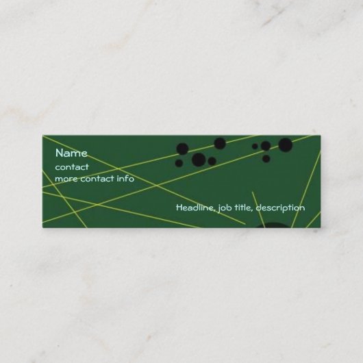 Visite Mini Carte de profil de flèche de l'espace (Devant)