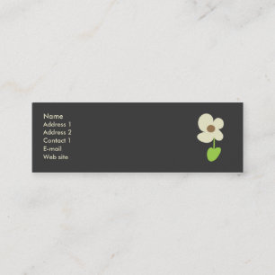 Visite Mini Carte de profil de fleur - carte sociale de mise