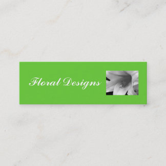 Visite Mini Carte de profil de fleuriste