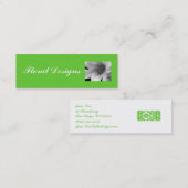 Visite Mini Carte de profil de fleuriste (Devant / Derrière)