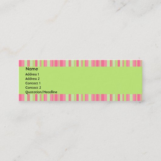 Visite Mini Carte de profil de fraise et de kiwi (Devant)