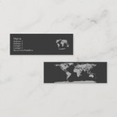 Visite Mini Carte de profil de globe (Devant / Derrière)