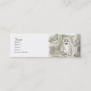Visite Mini Carte de profil de hibou de Milou