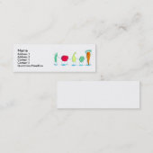 Visite Mini Carte de profil de légume (Devant / Derrière)