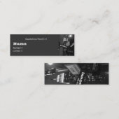 Visite Mini Carte de profil de nuit de ville (Devant / Derrière)