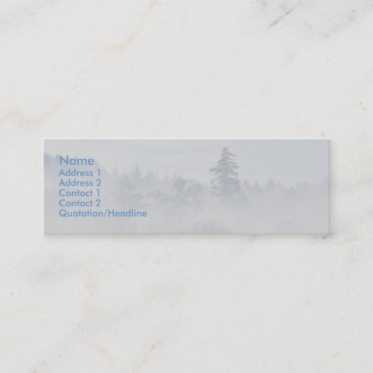 Visite Mini Carte de profil de paix (Devant)