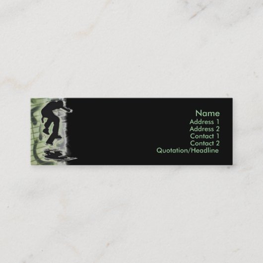 Visite Mini Carte de profil de patineur (Devant)