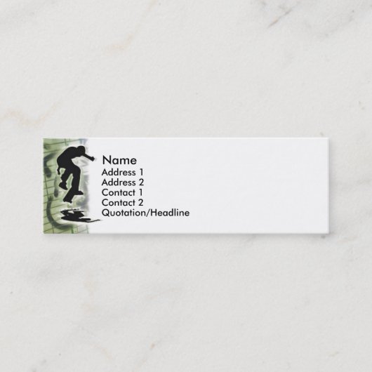 Visite Mini Carte de profil de patineur (Devant)