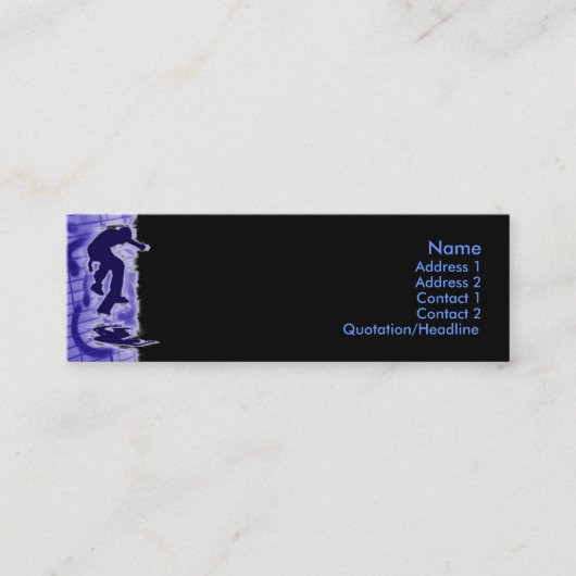 Visite Mini Carte de profil de patineur (Devant)