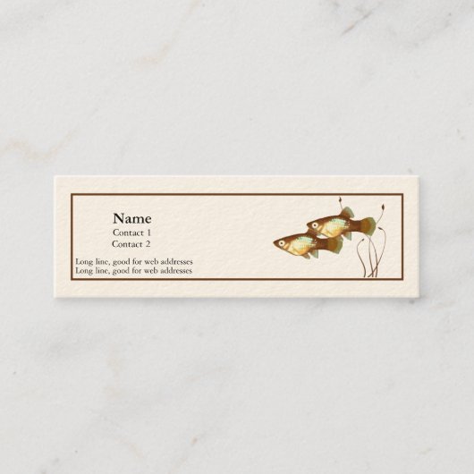 Visite Mini Carte de profil de Platy (Devant)