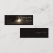 Visite Mini Carte de profil de pleine lune (Devant / Derrière)