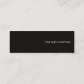 Visite Mini Carte de profil de pleine lune (Dos)