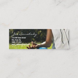 Visite Mini Carte de profil de professeur/amant de yoga
