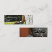 Visite Mini Carte de profil de professeur/amant de yoga (Devant / Derrière)