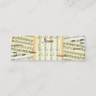 Visite Mini Carte de profil de professeur de musique -