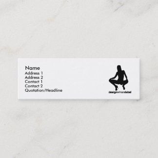 Visite Mini Carte de profil de Punstar d'étiquette de