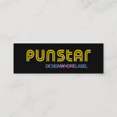 Visite Mini Carte de profil de Punstar d'étiquette de (Dos)