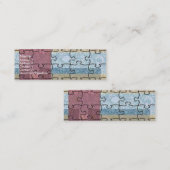 Visite Mini Carte de profil de puzzle Abstraite (Devant / Derrière)