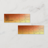 Visite Mini Carte de profil de puzzle de cuivre (Devant / Derrière)