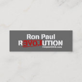 Visite Mini Carte de profil de révolution de Ron Paul (Dos)