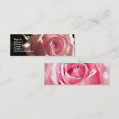 Visite Mini Carte de profil de rose de rose (Devant / Derrière)