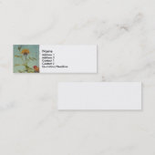 Visite Mini Carte de profil de rose jaune (Devant / Derrière)