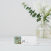 Visite Mini Carte de profil de rose jaune (Debout devant)