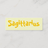 Visite Mini Carte de profil de Sagittaire (Dos)