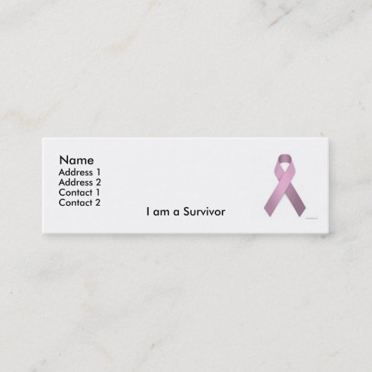 Visite Mini Carte de profil de survivant (Devant)