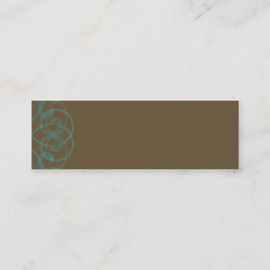 Visite Mini Carte de profil de tatouage (Devant)