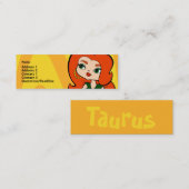 Visite Mini Carte de profil de Taureau (Devant / Derrière)