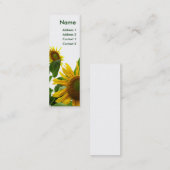 Visite Mini Carte de profil de tournesol (Devant / Derrière)