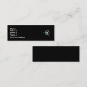 Visite Mini Carte de profil de triangle de l'espace (Devant / Derrière)