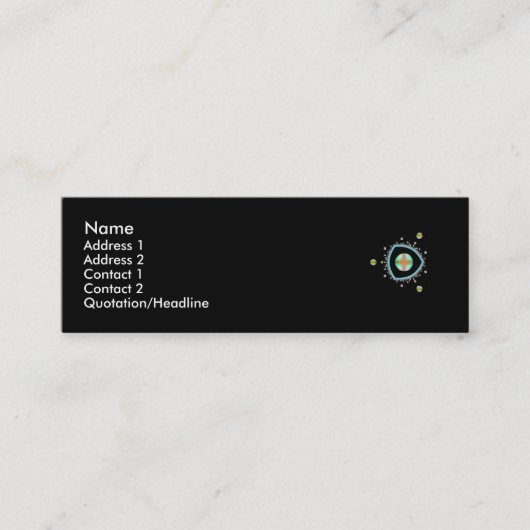 Visite Mini Carte de profil de triangle de l'espace (Devant)