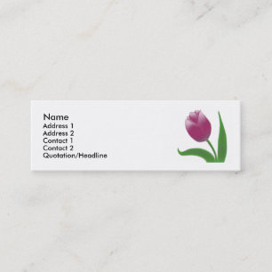 Visite Mini Carte de profil de tulipe de danse