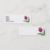 Visite Mini Carte de profil de tulipe de danse (Devant / Derrière)