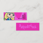 Visite Mini Carte de profil de Verseau (Devant / Derrière)