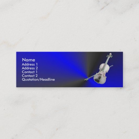 Visite Mini Carte de profil de violon (Devant)