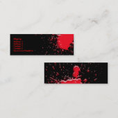 Visite Mini Carte de profil d'éclaboussure de sang (Devant / Derrière)