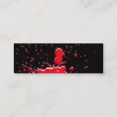 Visite Mini Carte de profil d'éclaboussure de sang (Dos)