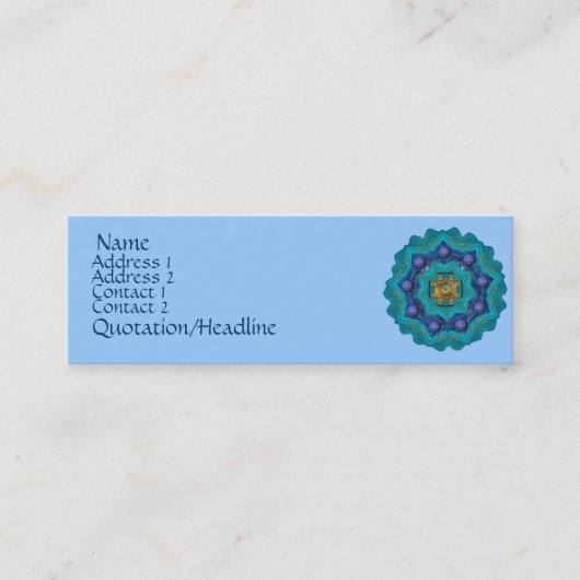 Visite Mini Carte de profil d'étoile d'Indira (Devant)