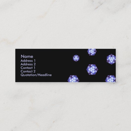 Visite Mini Carte de profil : Diamants galactiques (Devant)