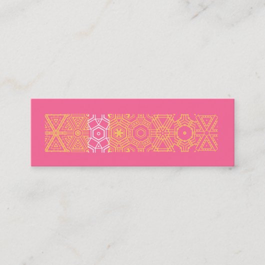 VISITE MINI CARTE DE PROFIL D'IMPRESSION CHIC (Devant)